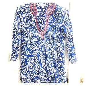 Lilly Pulitzer beaded tunic
